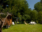 Vue de l'espace enfants du gite du Scnheethal, Wangenbourg en Alsace
