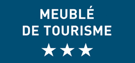 Logo du Ministère chargé du tourisme, Logo Gite Meublé de tourisme 3 étoiles 